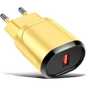 GreenZech (Yellow) 3.0 USB Charge Fast Charging Wall Charger Power Adapter for Tablet Smar GreenZech (Yellow) 3.0 USB Charge Fast Charging Wall Charger Power Adapter for Tablet Smar