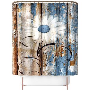 GreenZech (A) 180x180CM Daisy Shower Curtain Non-toxic Anti-slip Bath Mat Set Waterproof T GreenZech (A) 180x180CM Daisy Shower Curtain Non-toxic Anti-slip Bath Mat Set Waterproof T