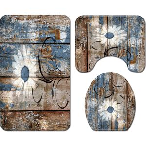 GreenZech 180X180cm Daisy Shower Curtain Non-toxic Anti-slip Bath Mat Set Waterproof Toilet Rug - Shower Curtain, Bath Mat, Toilet Cover GreenZech 180X180cm Daisy Shower Curtain Non-toxic Anti-slip Bath Mat Set Waterproof Toilet Rug - Shower Curtain, Bath Mat, Toilet Cover