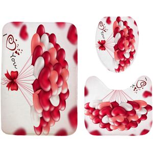 GreenZech (B) 180x180CM Red Balloon Waterproof Shower Curtain 3-in-1 Anti-slip Odorless Du GreenZech (B) 180x180CM Red Balloon Waterproof Shower Curtain 3-in-1 Anti-slip Odorless Du