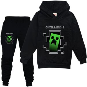 Unbranded (9-10 Years, Black) Boys Girls Kids Minecraft Hoodies Hooded Pants Outfit Suit L Unbranded (9-10 Years, Black) Boys Girls Kids Minecraft Hoodies Hooded Pants Outfit Suit L
