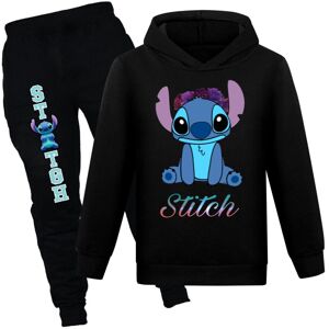 Unbranded (11-12 Years, Black) Lilo and Stitch Kids T-shirt Hoodie Hooded Pants Trousers O Unbranded (11-12 Years, Black) Lilo and Stitch Kids T-shirt Hoodie Hooded Pants Trousers O