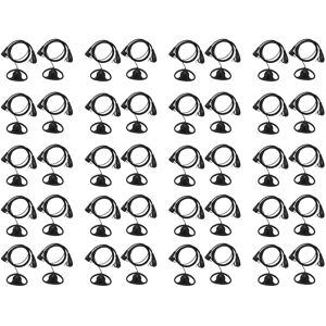 Tlily (40 Pack) 2Pin Advanced D Shape Clip-Ear Ptt Headset Earpiece Mic 2 Way Radios G Tlily (40 Pack) 2Pin Advanced D Shape Clip-Ear Ptt Headset Earpiece Mic 2 Way Radios G