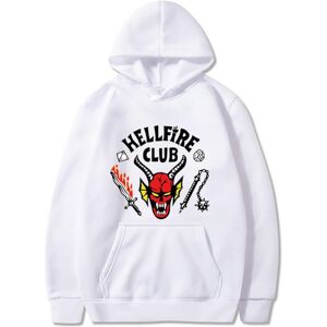 Unbranded (L, White) Unisex Stranger Things 4 Hellfire Club Printed Hooded Sweatshirts Lon Unbranded (L, White) Unisex Stranger Things 4 Hellfire Club Printed Hooded Sweatshirts Lon
