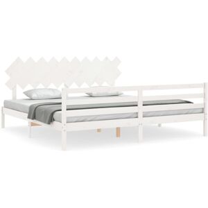 (white, 200 x 200 cm) vidaXL Bed Frame Platform Bed with Headboard Black Small S (white, 200 x 200 cm) vidaXL Bed Frame Platform Bed with Headboard Black Small S