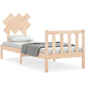 (brown, 75 x 190 cm) vidaXL Bed Frame Bed Base Platform Bed with Headboard Small (brown, 75 x 190 cm) vidaXL Bed Frame Bed Base Platform Bed with Headboard Small