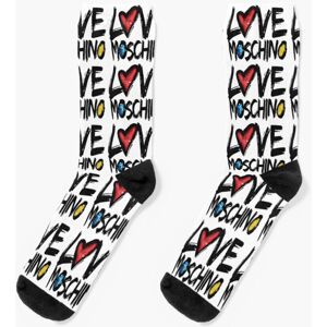 Famgem Dress Socks LOVE MOSCHINO LOGO Novelty Fancy Crazy Pattern Crew Casual for Men W Famgem Dress Socks LOVE MOSCHINO LOGO Novelty Fancy Crazy Pattern Crew Casual for Men W