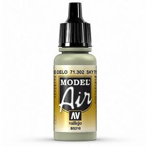 Vallejo Model Air 17ml Sky Type S Acrylic Paint - Green - Airbrush Ready Vallejo Model Air 17ml Sky Type S Acrylic Paint - Green - Airbrush Ready