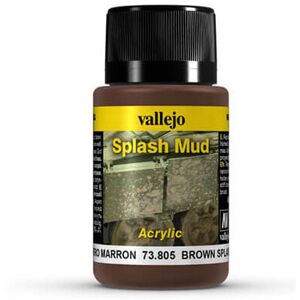 Vallejo 73805 Brown Splash Mud Acrylic Paint - Weathering Effects Vallejo 73805 Brown Splash Mud Acrylic Paint - Weathering Effects