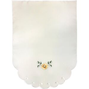 Classic Home Store (Yellow, Single Chair Back) Flora Cream Embroidered Flower Furniture Antimacassa Classic Home Store (Yellow, Single Chair Back) Flora Cream Embroidered Flower Furniture Antimacassa