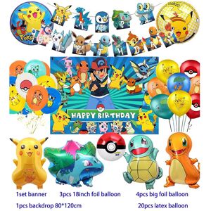 Pafolo (Set 2) Cartoon Birthday Party Decoration For Pokemon Disposable Tableware Party Pafolo (Set 2) Cartoon Birthday Party Decoration For Pokemon Disposable Tableware Party