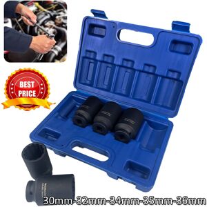Unbranded 12 Point Axle Hub Nut Impact Socket Set 1/2"Dr Thin Wall Drive Socket 30mm-36mm Unbranded 12 Point Axle Hub Nut Impact Socket Set 1/2"Dr Thin Wall Drive Socket 30mm-36mm
