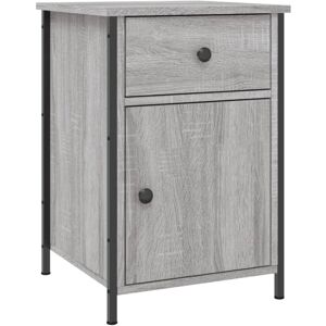 (grey sonoma) vidaXL Bedside Cabinet Bedside Table Side Table Sonoma Oak Enginee (grey sonoma) vidaXL Bedside Cabinet Bedside Table Side Table Sonoma Oak Enginee
