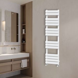 (1600x450mm) NRG Flat Panel Heated Towel Rail Bathroom Rad Radiator White (1600x450mm) NRG Flat Panel Heated Towel Rail Bathroom Rad Radiator White