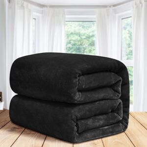 Imperial Rooms (Double Blanket) Black Blankets Soft Warm Sofa Bed Fleece Throw UK Imperial Rooms (Double Blanket) Black Blankets Soft Warm Sofa Bed Fleece Throw UK
