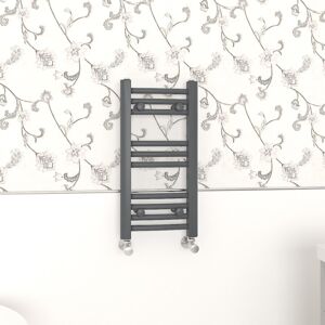 (600x300mm, Anthracite) NRG Curved Central Heating Towel Rail Bathroom Heated Ra (600x300mm, Anthracite) NRG Curved Central Heating Towel Rail Bathroom Heated Ra