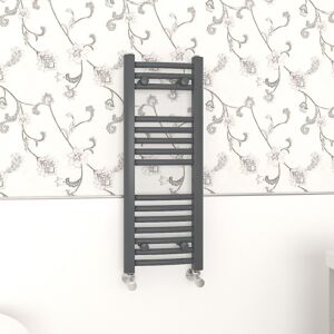 (800x300mm, Anthracite) NRG Curved Central Heating Towel Rail Bathroom Heated Ra (800x300mm, Anthracite) NRG Curved Central Heating Towel Rail Bathroom Heated Ra