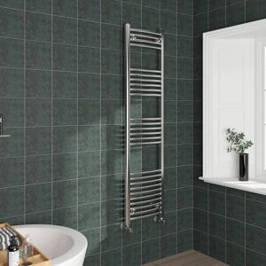 (1600x400mm, Chrome) NRG Curved Central Heating Towel Rail Bathroom Heated Rad R (1600x400mm, Chrome) NRG Curved Central Heating Towel Rail Bathroom Heated Rad R
