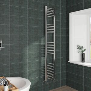 (1800x300mm, Chrome) NRG Curved Central Heating Towel Rail Bathroom Heated Rad R (1800x300mm, Chrome) NRG Curved Central Heating Towel Rail Bathroom Heated Rad R