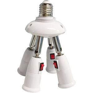 Unbranded (4in1) E27 Splitter 2/3/4/5 Heads LED Bulbs Base Adjustable LED Light Holder Ada Unbranded (4in1) E27 Splitter 2/3/4/5 Heads LED Bulbs Base Adjustable LED Light Holder Ada