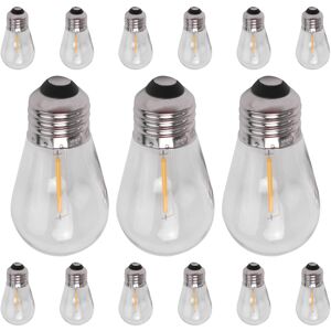 Torribaly 15 Pack 3V LED S14 Replacement Light Bulbs Shatterproof Outdoor Solar String Lig Torribaly 15 Pack 3V LED S14 Replacement Light Bulbs Shatterproof Outdoor Solar String Lig