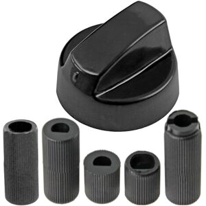 SPARES2GO Air Fryer Knob Black Switch Universal Dial Button Multi Cooker Mini Oven SPARES2GO Air Fryer Knob Black Switch Universal Dial Button Multi Cooker Mini Oven