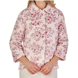 (Pink, Large - UK 16/18) Slenderella Ladies Floral Flannel Fleece Button Front B (Pink, Large - UK 16/18) Slenderella Ladies Floral Flannel Fleece Button Front B