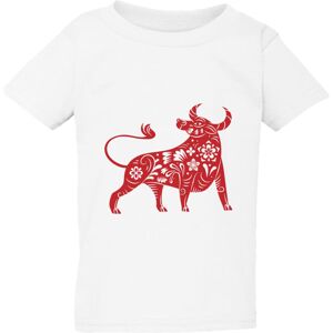 Gildan (XL / 5T / 4-5 YO) Chinese Zodiac Shengxiao New Year OX Bull Boys Girls White T Gildan (XL / 5T / 4-5 YO) Chinese Zodiac Shengxiao New Year OX Bull Boys Girls White T