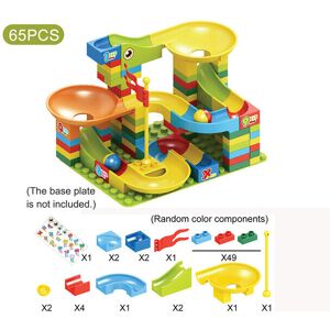 Maxpower (A 65pcs no plate) Duplo Marble Run Building Blocks Marble Run Compatible Dupl Maxpower (A 65pcs no plate) Duplo Marble Run Building Blocks Marble Run Compatible Dupl