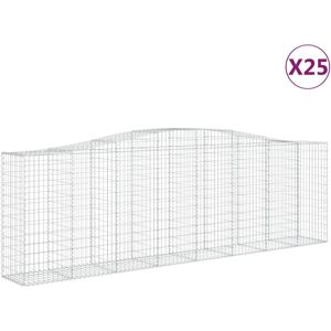 vidaXL Arched Gabion Basket 25 pcs - Garden Wall vidaXL Arched Gabion Basket 25 pcs - Garden Wall