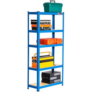 Rhino 150x75x30cm Blue Boltless Garage Shelving Unit 1000kg Rhino 150x75x30cm Blue Boltless Garage Shelving Unit 1000kg