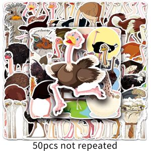 Tianfu Animals Ostrich Stickers - 50 Pcs Cartoon Waterproof Decals DIY for Party Suppli Tianfu Animals Ostrich Stickers - 50 Pcs Cartoon Waterproof Decals DIY for Party Suppli