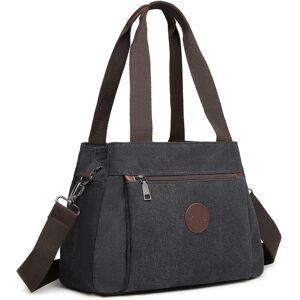 Unbranded (Black) Canvas Handbag Women Hobo Shoulder Bag Vintage Top Handle Crossbody Bag Unbranded (Black) Canvas Handbag Women Hobo Shoulder Bag Vintage Top Handle Crossbody Bag