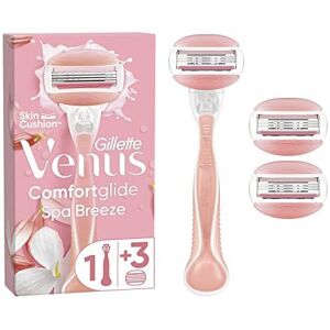 Gillette Venus ComfortGlide Spa Breeze Women's Razor + 3 Razor Blade Refills, 2 Gillette Venus ComfortGlide Spa Breeze Women's Razor + 3 Razor Blade Refills, 2
