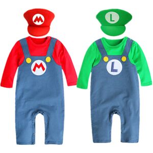 Unbranded (Green, 9-18M) Halloween Toddler Super Mario Bros Crawling Suit Romper Jumpsuit Unbranded (Green, 9-18M) Halloween Toddler Super Mario Bros Crawling Suit Romper Jumpsuit