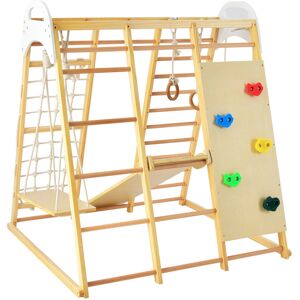 Casart 8-in-1 Indoor Wooden Jungle Gym for Toddlers - Monkey Bars, Rings, Climbing Net, Casart 8-in-1 Indoor Wooden Jungle Gym for Toddlers - Monkey Bars, Rings, Climbing Net,