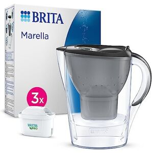 Brita Marella Water Filter Jug Graphite (2.4L) Starter Pack incl. 3x MAXTRA PRO Brita Marella Water Filter Jug Graphite (2.4L) Starter Pack incl. 3x MAXTRA PRO