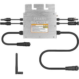 GreenZech 1000W Grid Tie Micro Solar Inverter Waterproof IP65 Input 20-60V Output 110V 230 GreenZech 1000W Grid Tie Micro Solar Inverter Waterproof IP65 Input 20-60V Output 110V 230