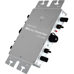 GreenZech (Silver, 1200W) Solar Micro Grid Tie Converter 1200W 1400W 1600W MPPT Output AC GreenZech (Silver, 1200W) Solar Micro Grid Tie Converter 1200W 1400W 1600W MPPT Output AC