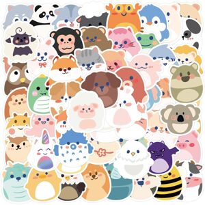 Mascot 60Pcs Cartoon Animals Stickers Water Bottle Laptop Bicycle Luggage Guitar DIY Ar Mascot 60Pcs Cartoon Animals Stickers Water Bottle Laptop Bicycle Luggage Guitar DIY Ar
