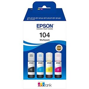 Epson EcoTank 104 Genuine Multipack Ink Bottles Epson EcoTank 104 Genuine Multipack Ink Bottles
