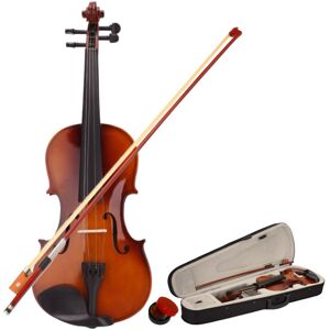 Unbranded 4/4 Full Size Acoustic Violin Set with Case Bow Rosin Bridge Natural Unbranded 4/4 Full Size Acoustic Violin Set with Case Bow Rosin Bridge Natural