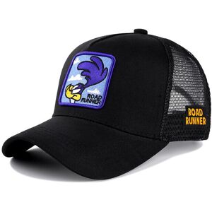 Unbranded (ROUD RUNNER BLACK) High Quality Anime Cartoon Snapback Cotton Baseball Cap Men Unbranded (ROUD RUNNER BLACK) High Quality Anime Cartoon Snapback Cotton Baseball Cap Men