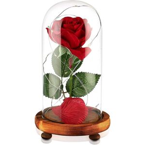 Unbranded Beauty and The Beast Rose,Remote Control Device,Red Silk Rose and LED Light with Unbranded Beauty and The Beast Rose,Remote Control Device,Red Silk Rose and LED Light with
