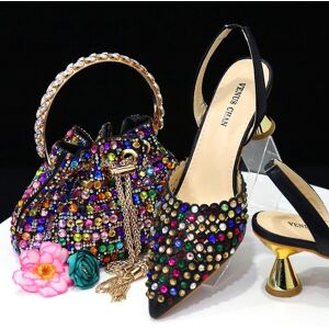 Unbranded (colorful, 43) Italian Design Shoe And Bag Set High Quality Handmade Lady Evenin Unbranded (colorful, 43) Italian Design Shoe And Bag Set High Quality Handmade Lady Evenin