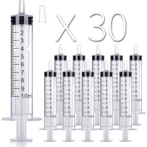 Unbranded 30 Pack 10ml Plastic Syringes with Tip Cap - Sterile, Individually Sealed, Ideal Unbranded 30 Pack 10ml Plastic Syringes with Tip Cap - Sterile, Individually Sealed, Ideal
