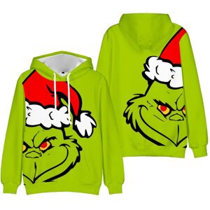 Unbranded (4XL) Green Monster Grinch Men's Hoodie 3D Print Christmas Style Unbranded (4XL) Green Monster Grinch Men's Hoodie 3D Print Christmas Style