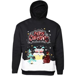 True Face (Black, S) 3D Christmas Hoodie LED Light Up Pullover Jumper True Face (Black, S) 3D Christmas Hoodie LED Light Up Pullover Jumper