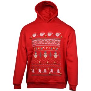 True Face (Red, XS) 3D Christmas Hoodie LED Light Up Pullover Jumper True Face (Red, XS) 3D Christmas Hoodie LED Light Up Pullover Jumper