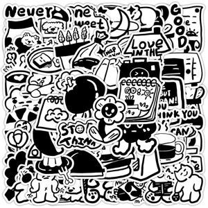 Tianfu 60Pcs Korean Style Stickers for Water Bottle Laptop Skateboard Bicycle Luggage G Tianfu 60Pcs Korean Style Stickers for Water Bottle Laptop Skateboard Bicycle Luggage G